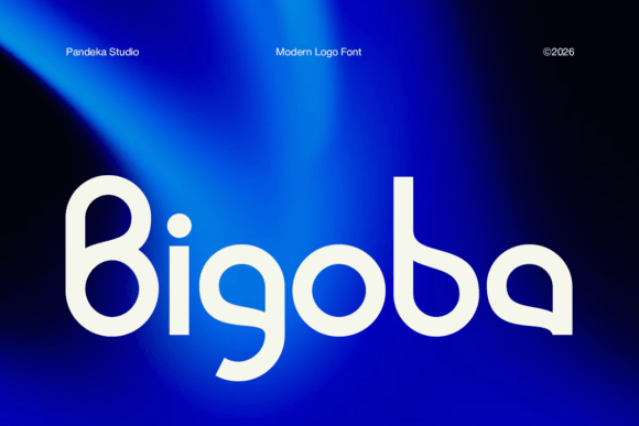 Bigoba: A Modern Logo Font for Futuristic Branding