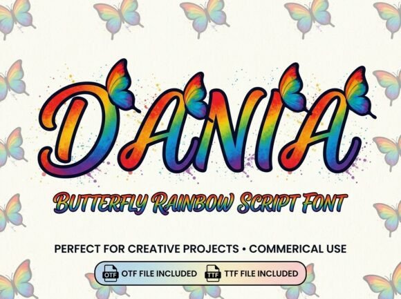 Celebrate Life with Dania: A Font That Brings Joy and Color to Every Word