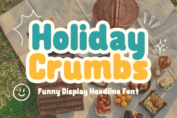 Charming Holiday Crumbs Font for Festive Designs