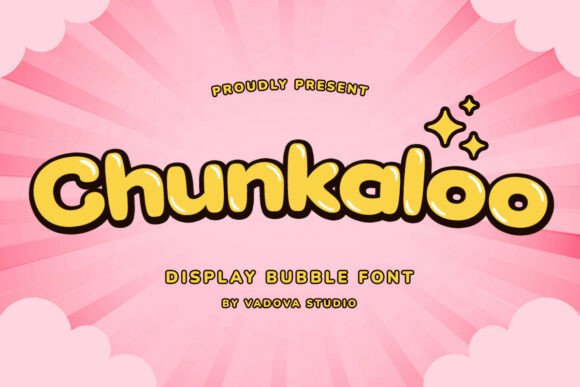 Chunkaloo: A Playful and Modern Bubble Font