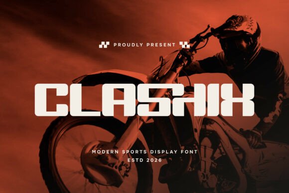 Clashix: A Bold Font for High-Energy Projects