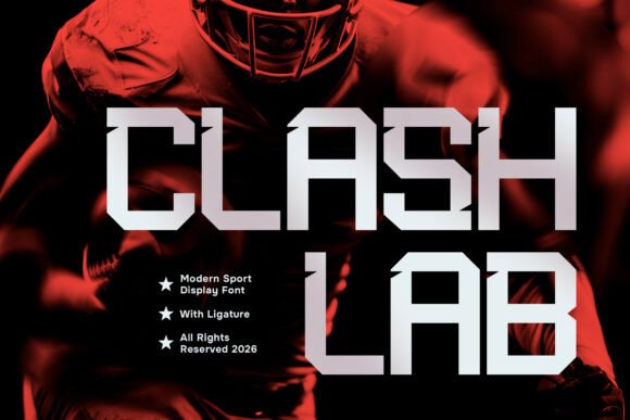Clashlab: A Bold and Dynamic Sport Font