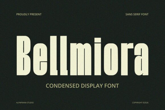 Command Attention with Bellmiora: A Powerhouse Condensed Display Font