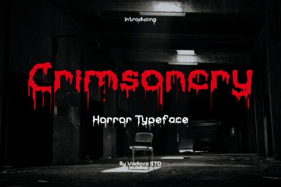 Crimsoncry: A Bold Horror Typeface for Chilling Designs
