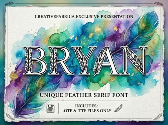 Discover Bryan: A Bold and Versatile Decorative Display Font