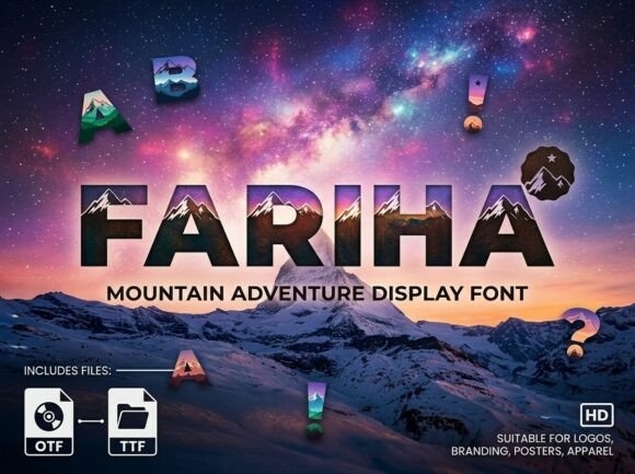 Discover Fariha: A Bold Display Font for Modern Explorers