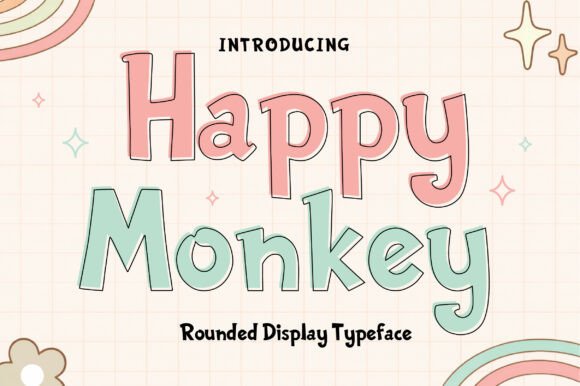 Discover the Joy of Happy Monkey: A Playful and Cheerful Rounded Display Font