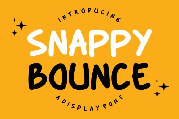 Discover the Joyful Charm of Snappy Bounce Font