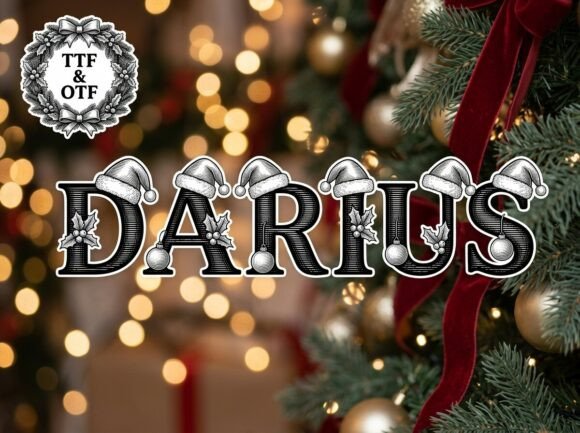 Discover the Unique Charm of Darius: A Decorative Display Font
