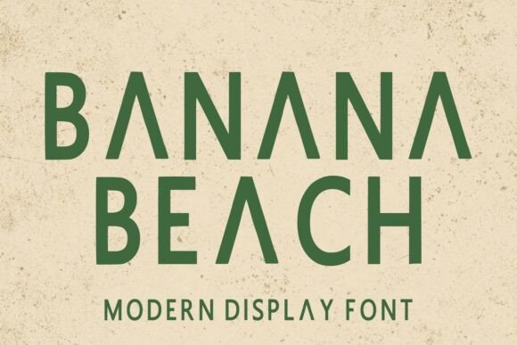 Explore Creativity with Banana Beach Font