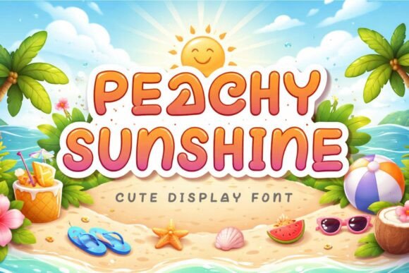 Exploring Peachy Sunshine: A Charming Display Font