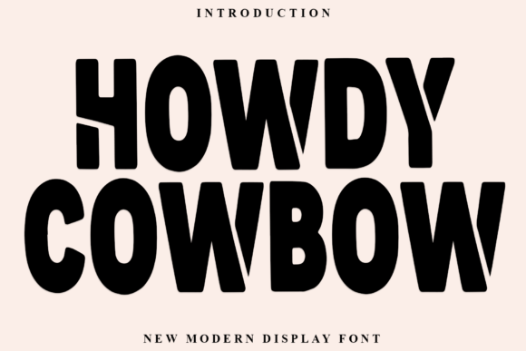 Howdy Cowboy: Bold and Rugged Modern Font