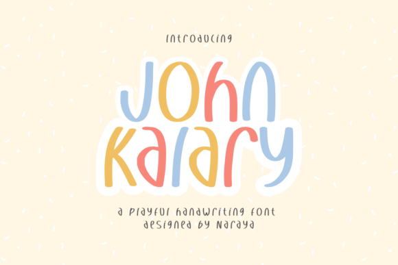 John Kalary: A Playful and Aesthetic Handwriting Display Font