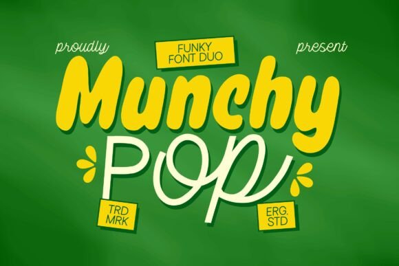 Munchy Pop: A Font Duo That Brings Joy and Elegance to Your Designs