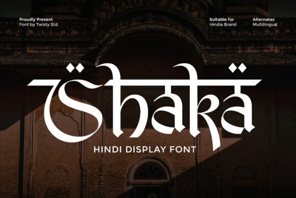 Shaka: A Stylish Hindi Display Font for Modern Design Projects