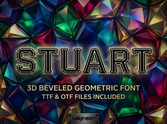 Stuart: Elevating Your Design with a Bold and Artistic Display Font
