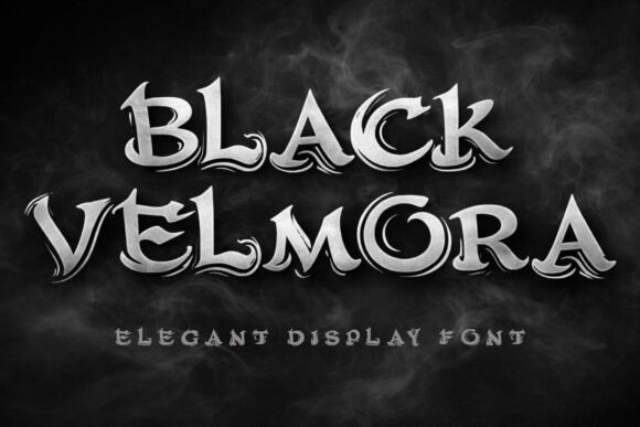 Unleash Dark Mystery with Black Velmora Font